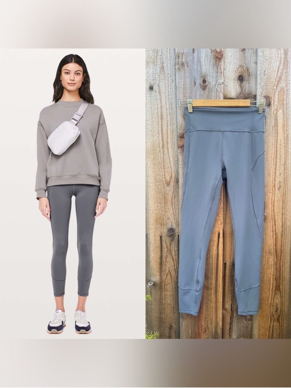 Gray Lululemon In Movement 7/8 Capri Tight Everlux 25 - 6 🌿